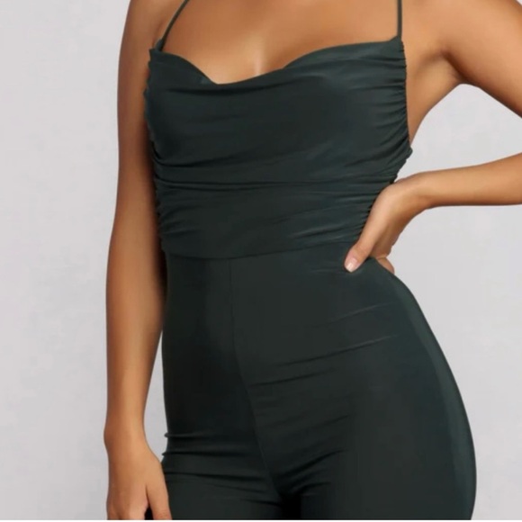 Windsor Ready For My Close Up Spaghetti Strap Cowl Neck Jumpsuit Size Small - Picture 2 of 10